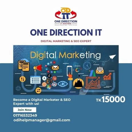 One Direction It. Digital Marketing Course Template